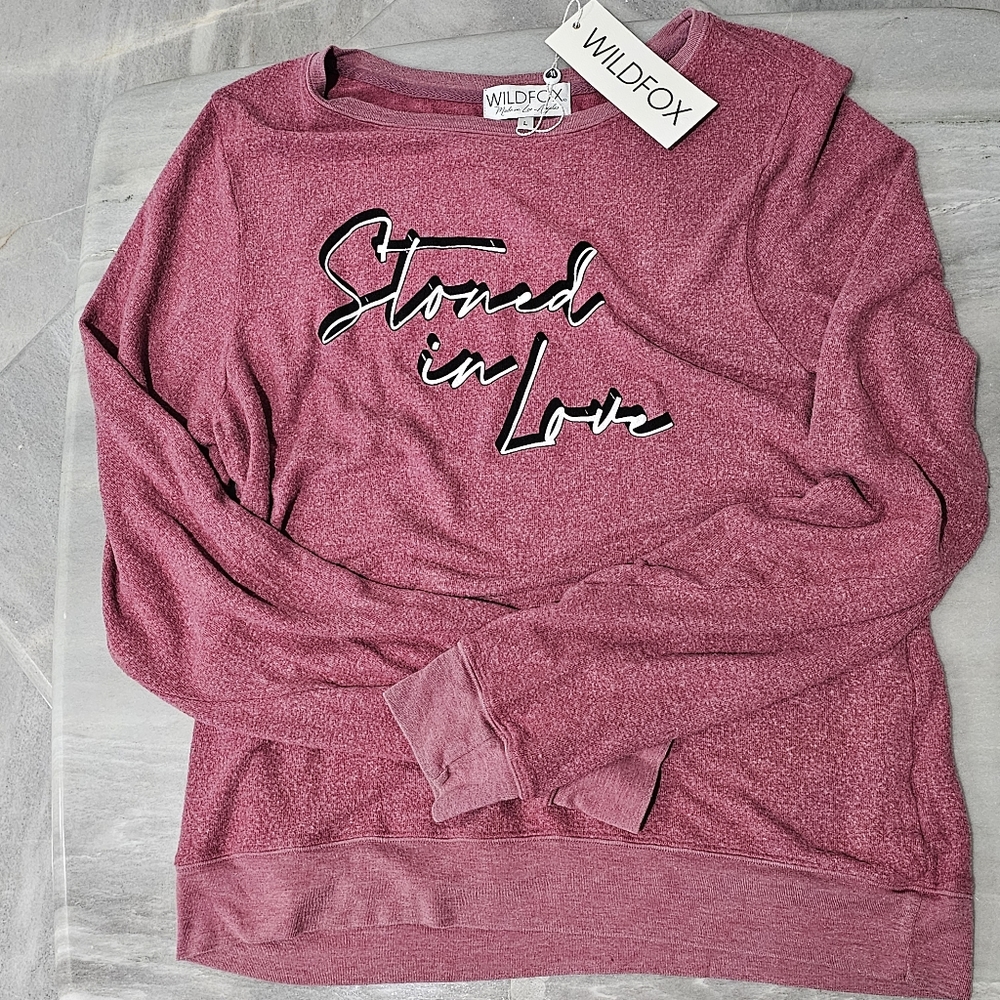 NWT WILDFOX Beach‎ Sweater Valentine's Day Cozy size Large